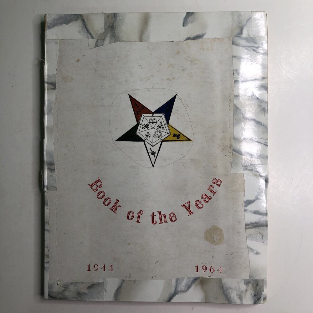 1944 1964 Book Of Years Eastern Star Of Bethlehem New York Yearbook Masonic